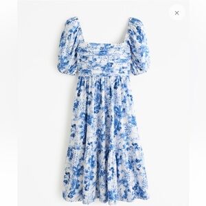 Emerson Poplin Puff Sleeve Midi Dress